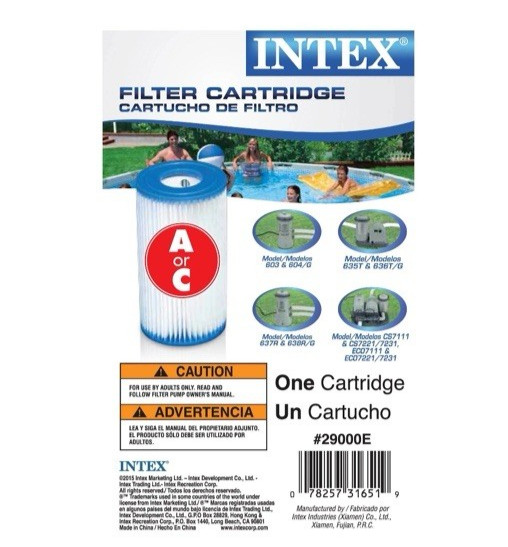 Intex Replacement Pool Filter Cartridge – (3-Pack)