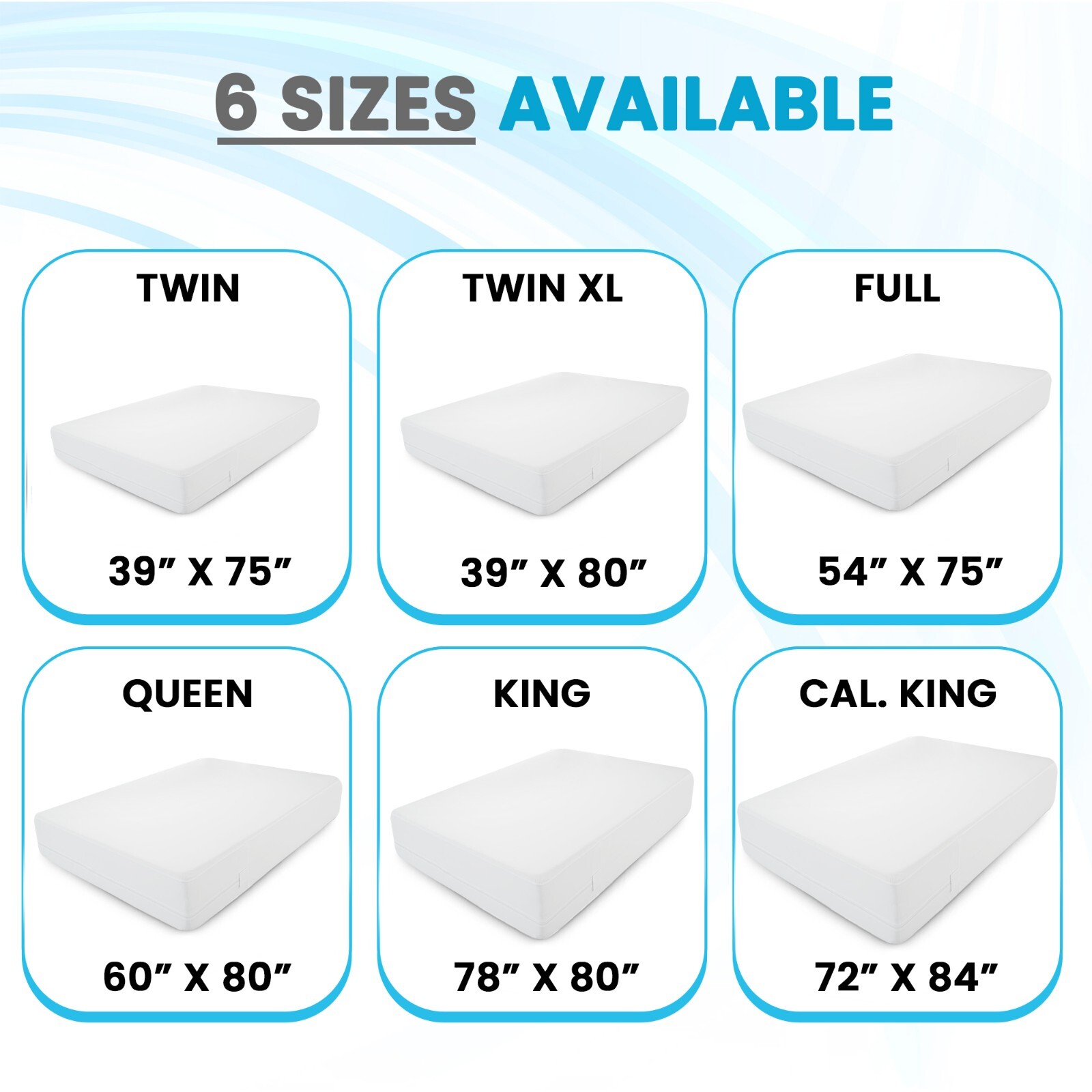 Zippered Mattress Encasement Waterproof Protector Hypoallergenic Mattress Cover