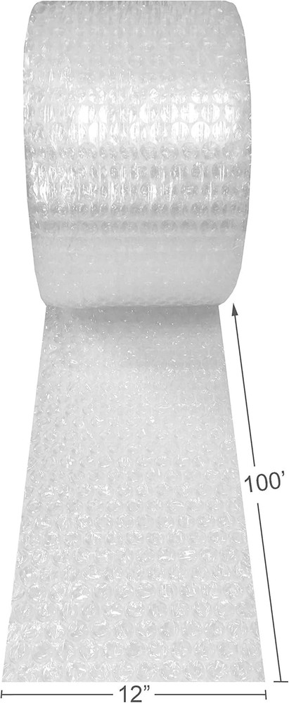Amazon Basics Bubble Cushioning Wrap Roll Set (Large + Small)