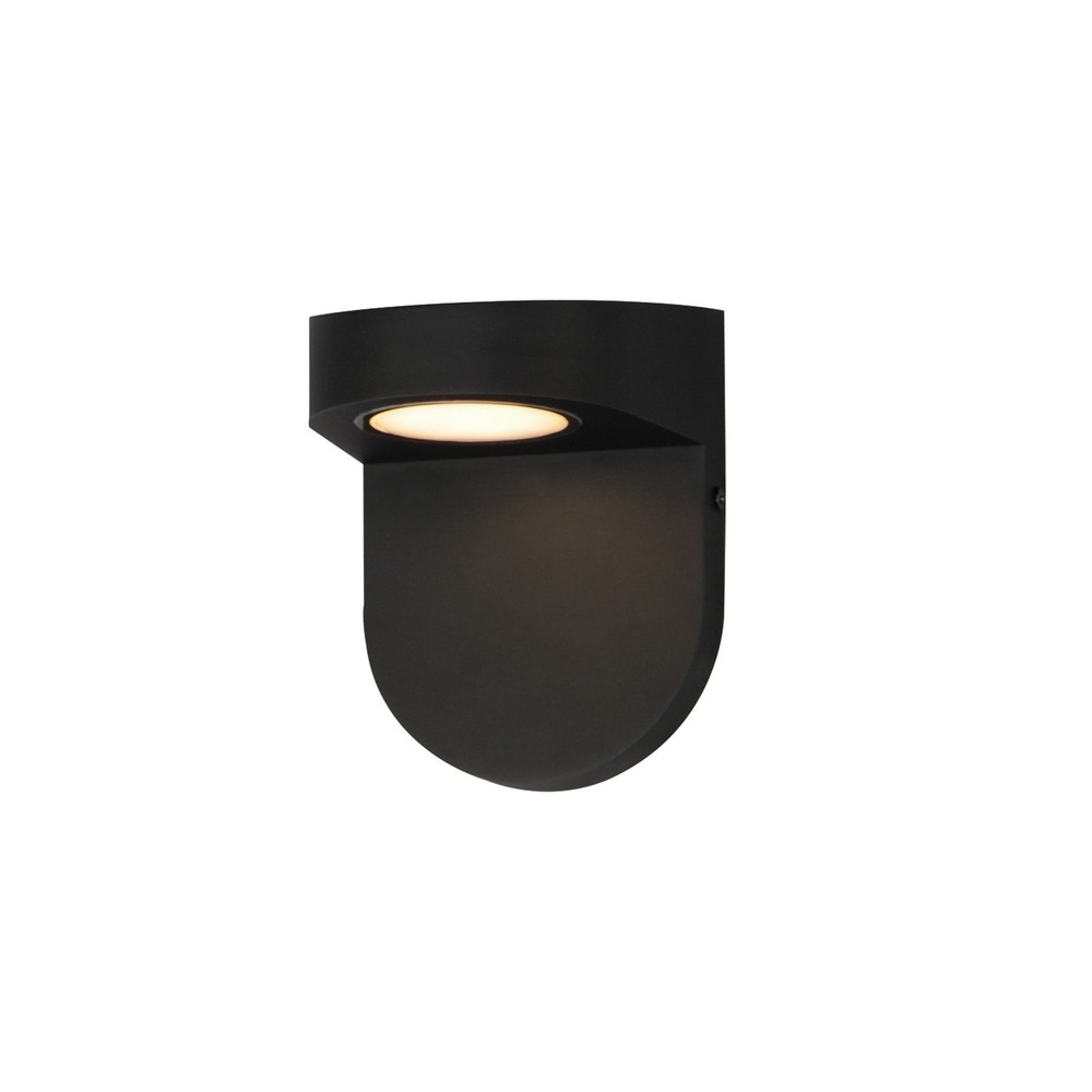 Black LED Outdoor Wall Sconce from the Ledge Collection