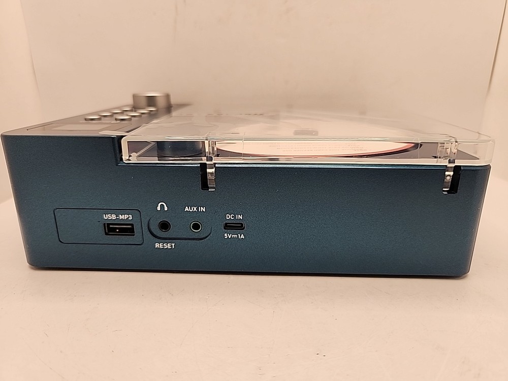 Studebaker SB3720 Portable Stereo Bluetooth CD Player with MP3 Playback, Blue