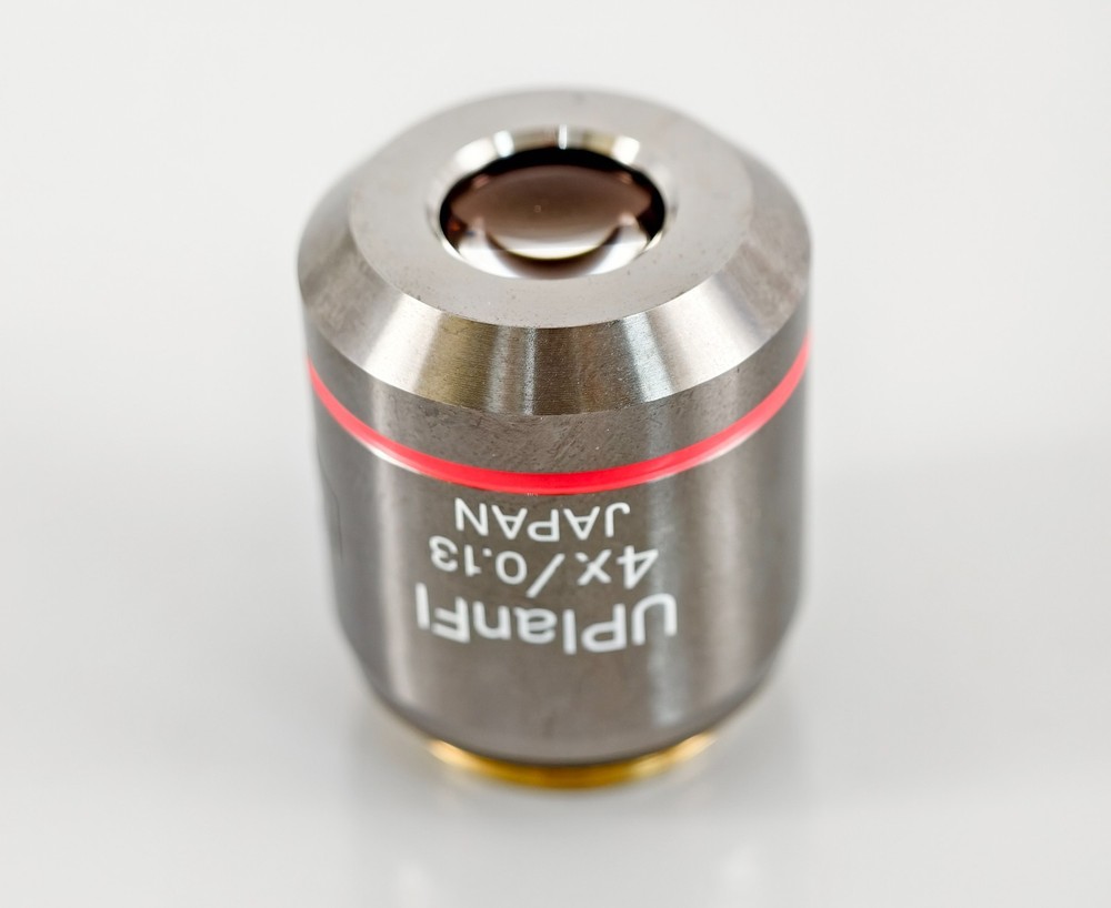 OLYMPUS UPLANFL 4x 0.13 NA MICROSCOPE OBJECTIVE BX IX AX