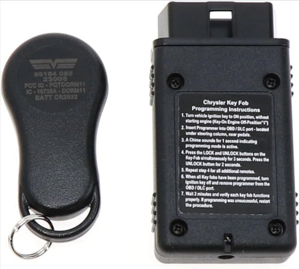 Dorman 99164 Black Keyless Entry Remote 3 Button Compatible Dodge, Chrysler