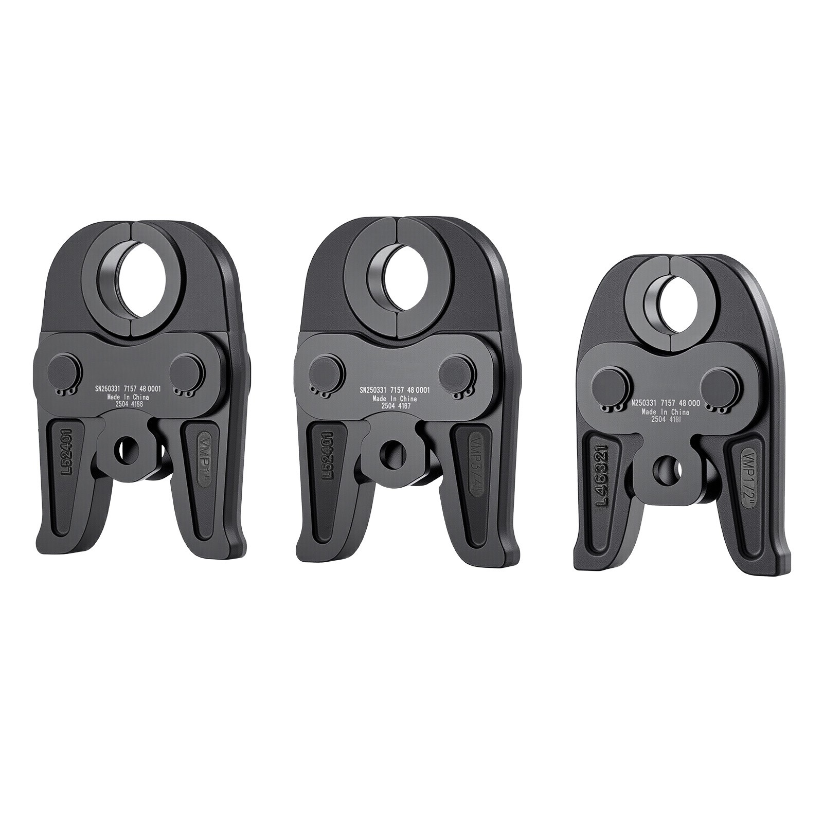 MegaPress Jaws 3PCS Pressing Jaws 1/2" 3/4" & 1" for Standard Press Tools