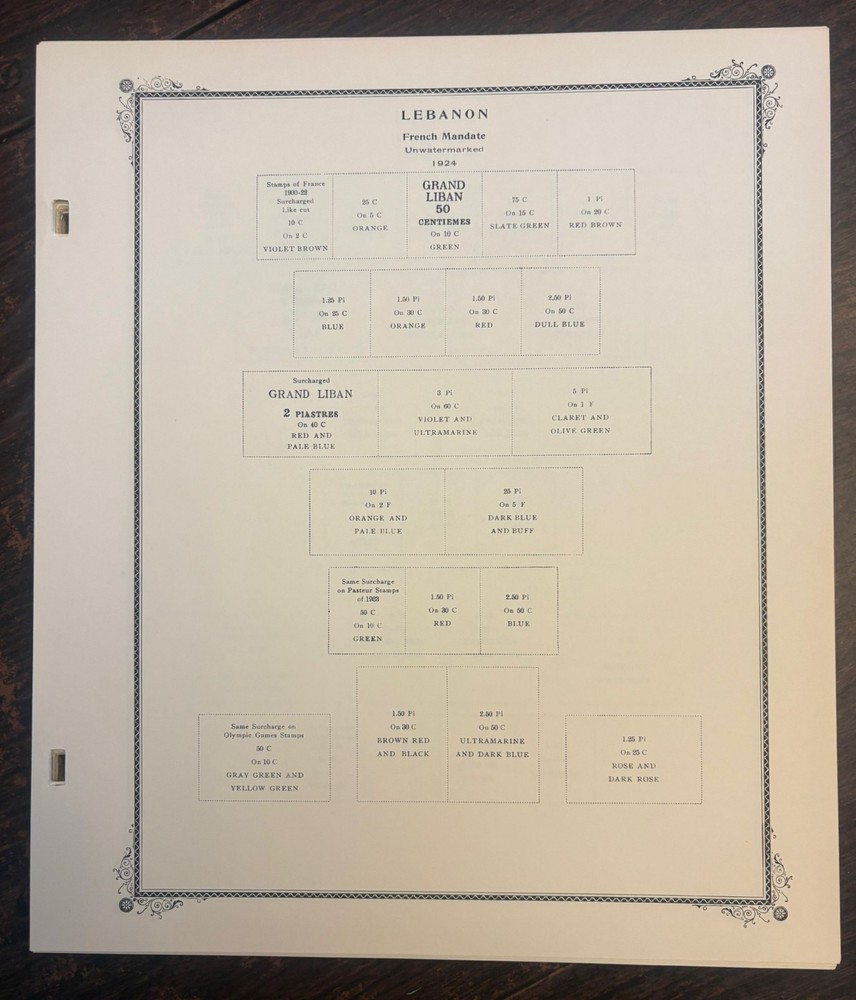 Scott Specialty Album pages for Lebanon