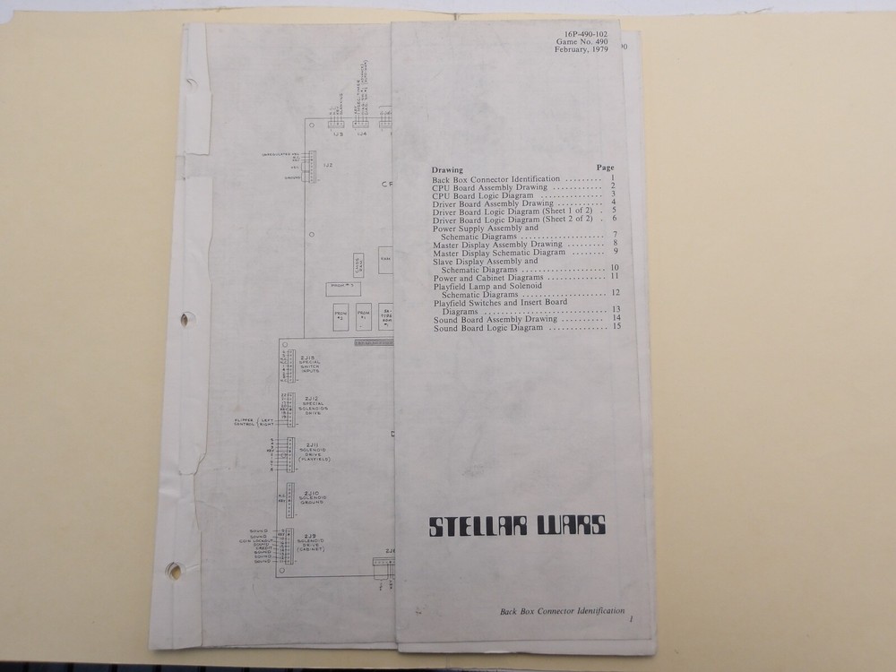 Williams: Stellar Wars- Schematics