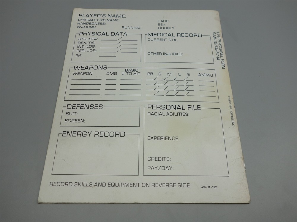 Star Frontiers Roleplaying: Alpha Dawn - Basic Game Rules (TSR)