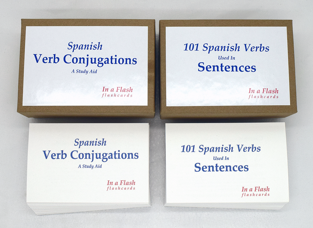 Spanish Language Flashcards - Two-Deck Special: Conjugations and Sentences