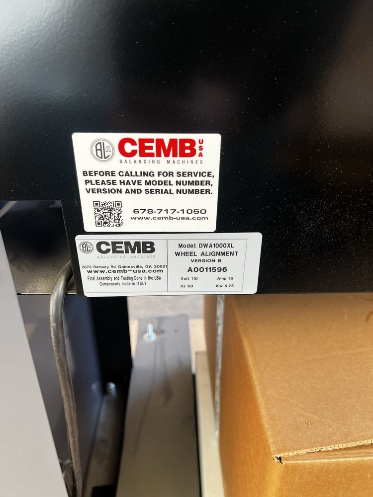 CEMB DWA1000XL Car Wheel Alignment System With Computer, Printer, And Software