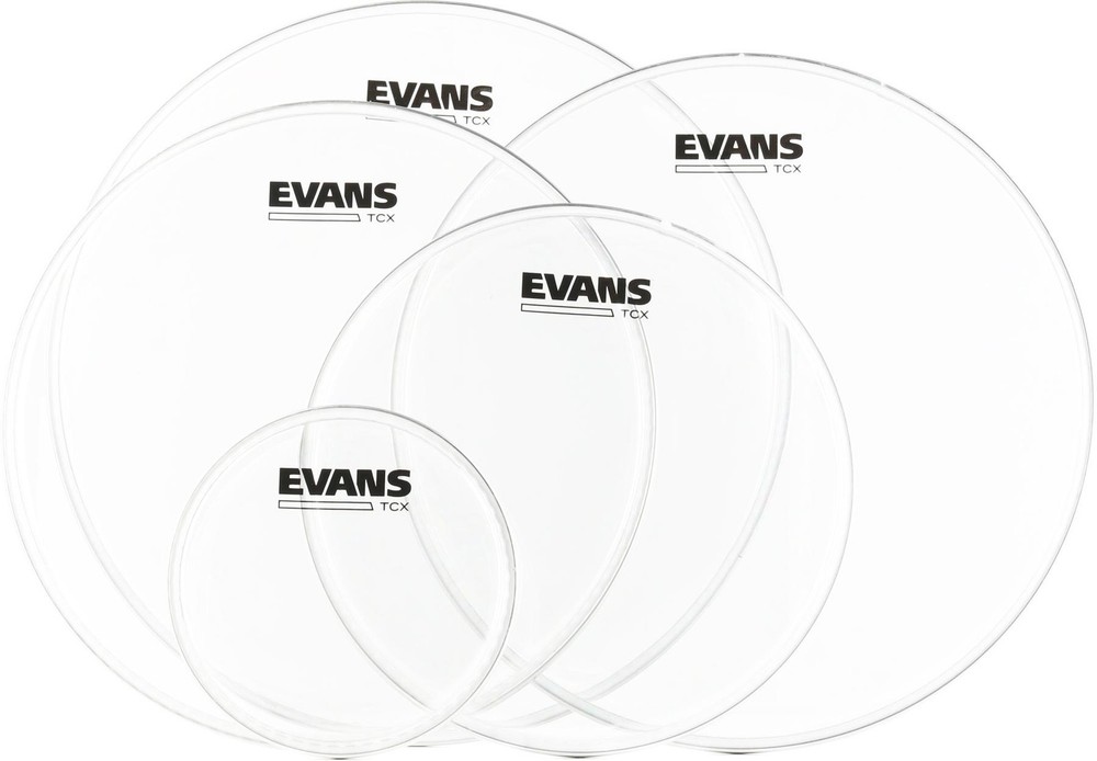 Evans TCX Clear Tenor Pro Pack Marching Drumheads