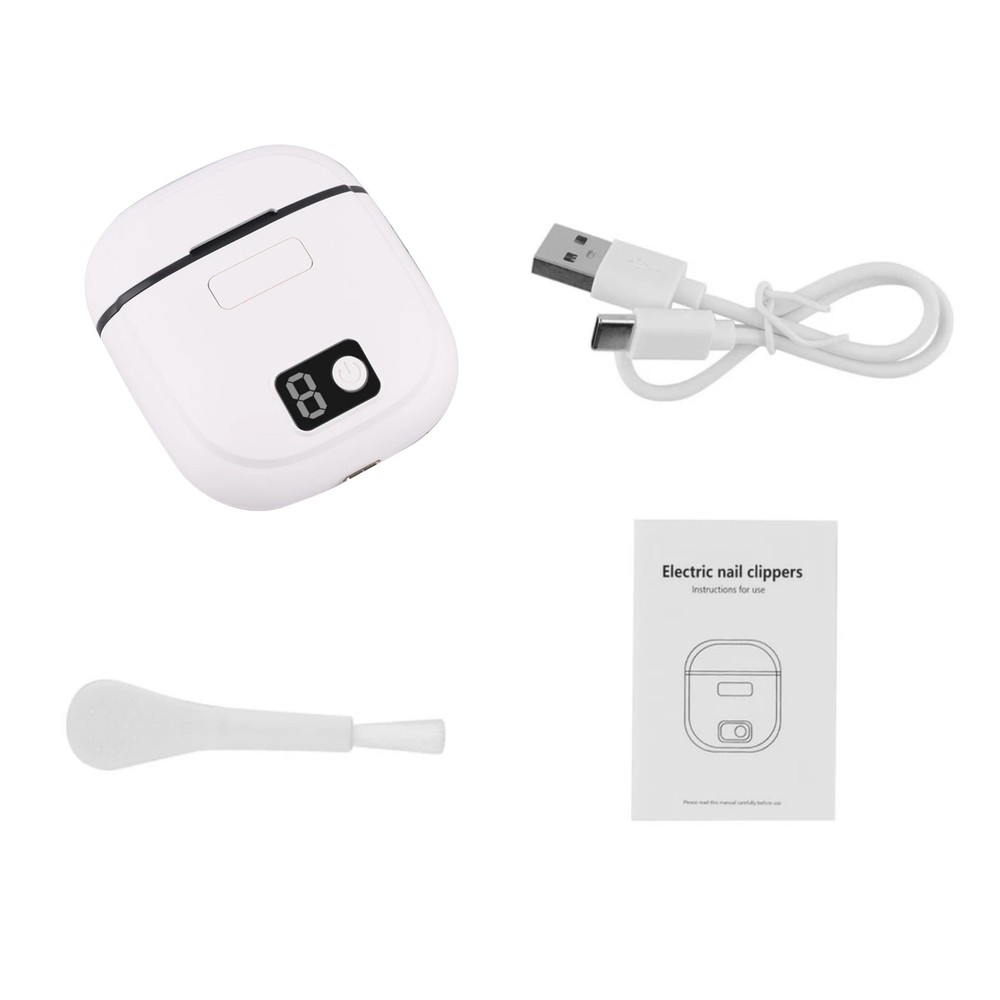 Electric Automatic Nail Clipper Grinder with 3 Speed Settings & Digital Display