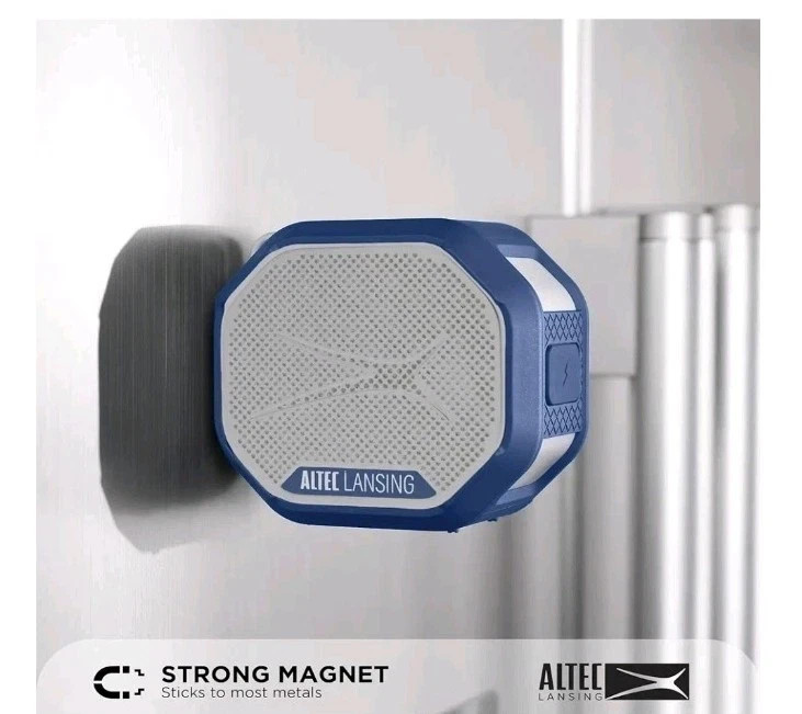 Altec Lansing HYDRATREK Magnetic Bluetooth Spk, Waterproof BLUE