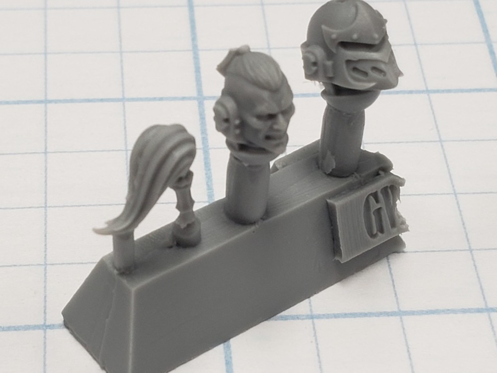 30k White Scars Bits Forge World Mark VI Bare & Corvus Centurion Head Set W6A