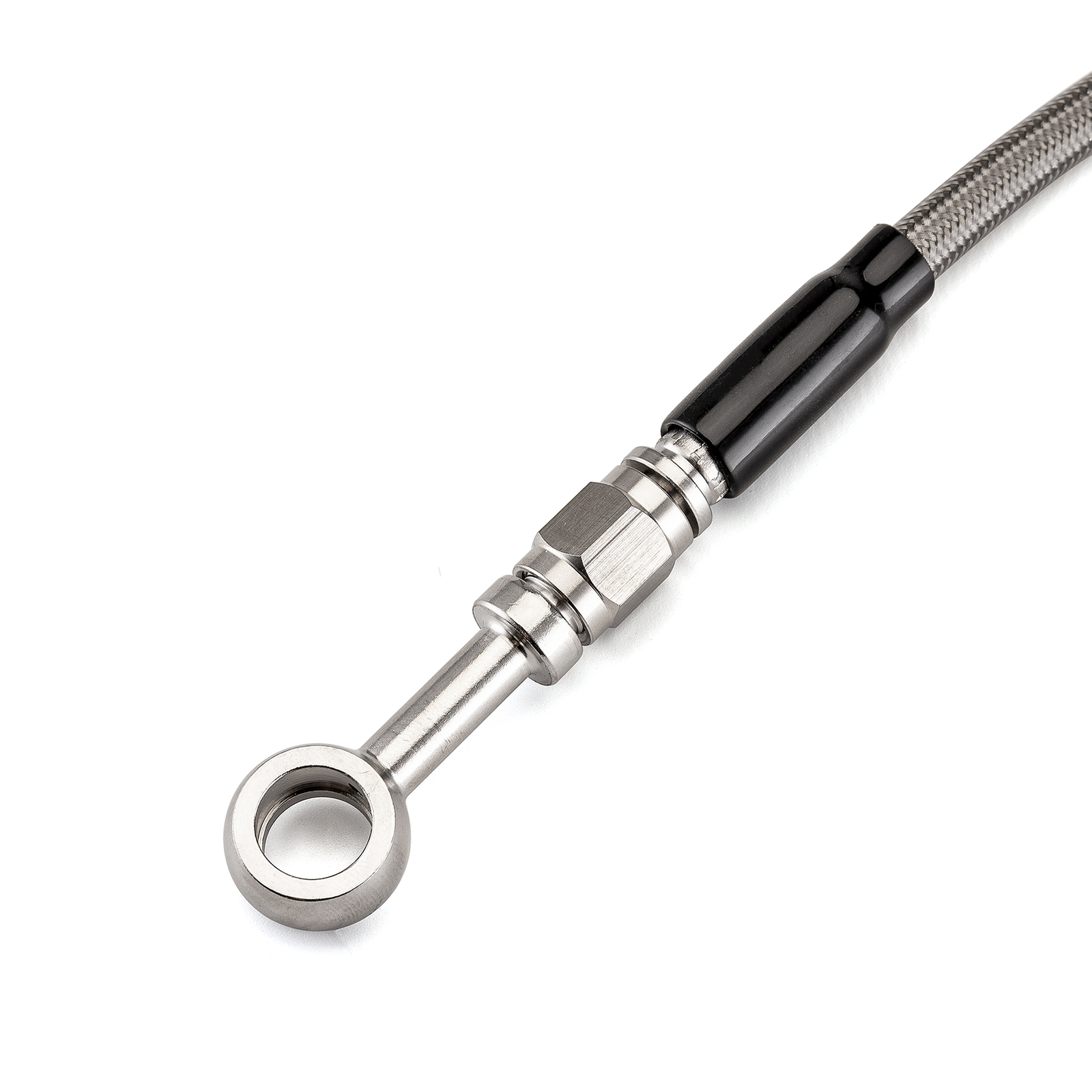 MOFUN 48" Stainless Steel Non-ABS Brake Line Kit For Harley 12" 14" Handlebar