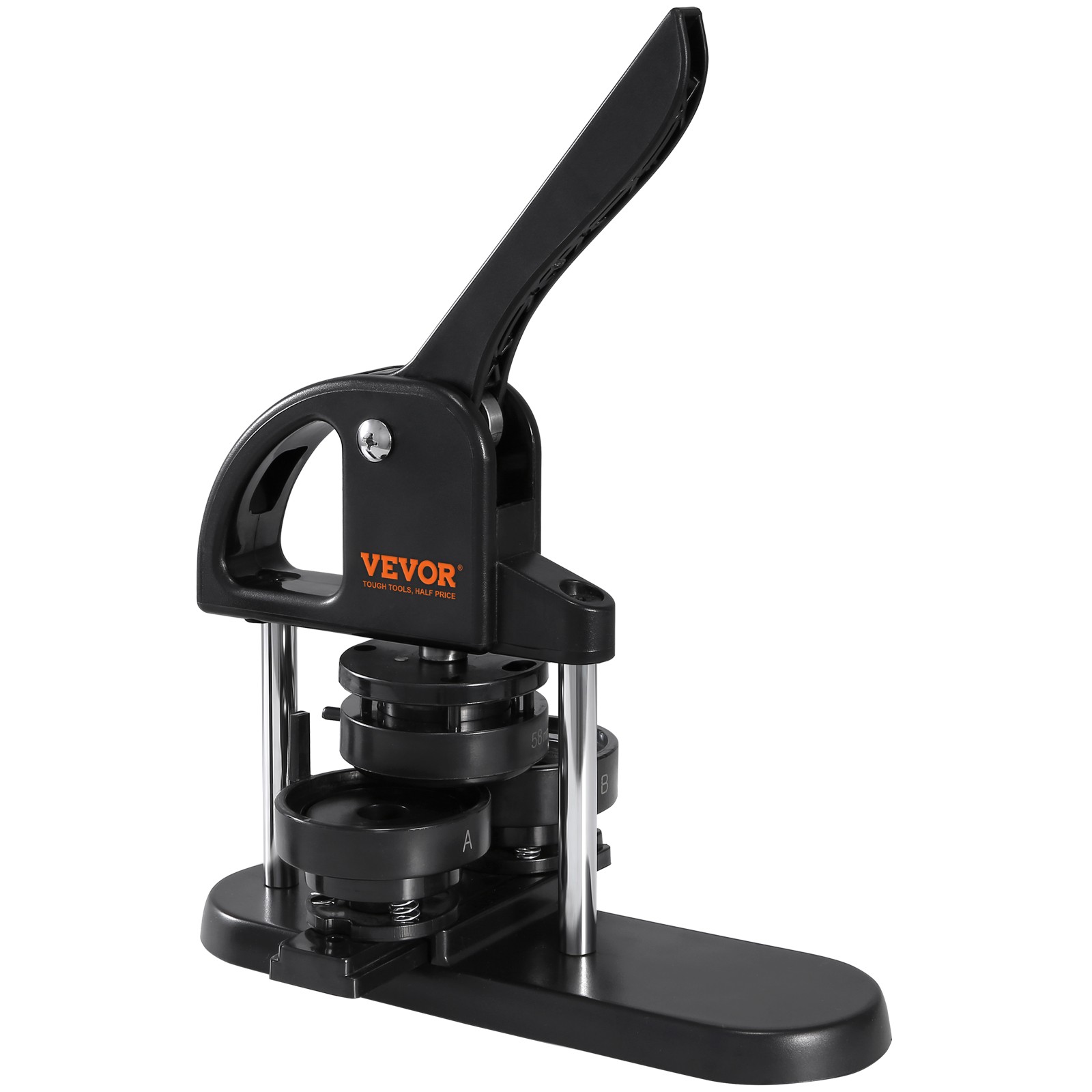 VEVOR Button Maker Machine Pin Badge Maker 1"/1.25"/2.28" 3-in-1 300Button Parts