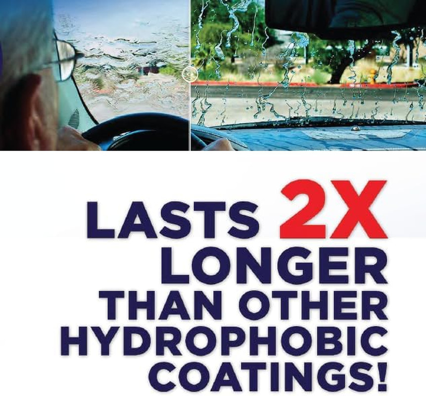 Glass Shield Auto Protective Coating (Liquid) – Protects Glass, Repels Rain, Bea