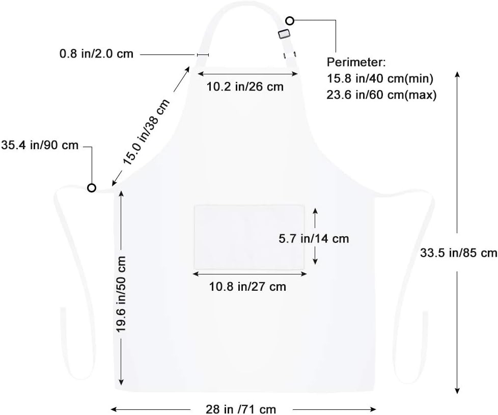 12 Pack 100% Cotton Aprons Bulk with 2 Pockets Cooking Chef Kitchen Adjustable B