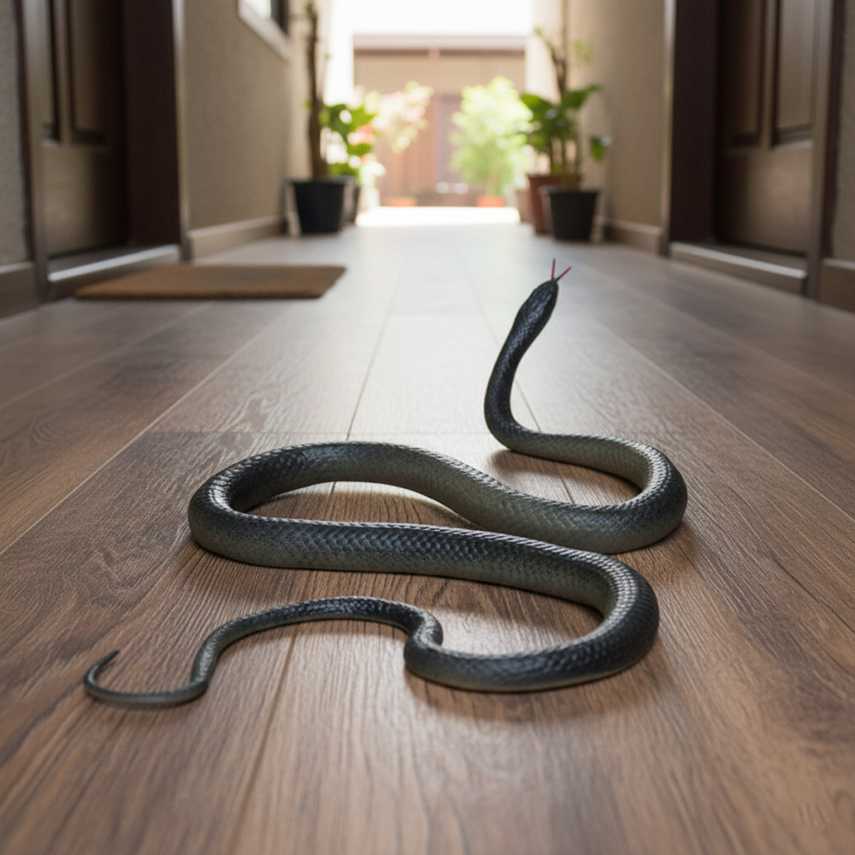 Fake Realistic Snake Lifelike Real Scary Rubber Toy Prank Party Joke For Garden