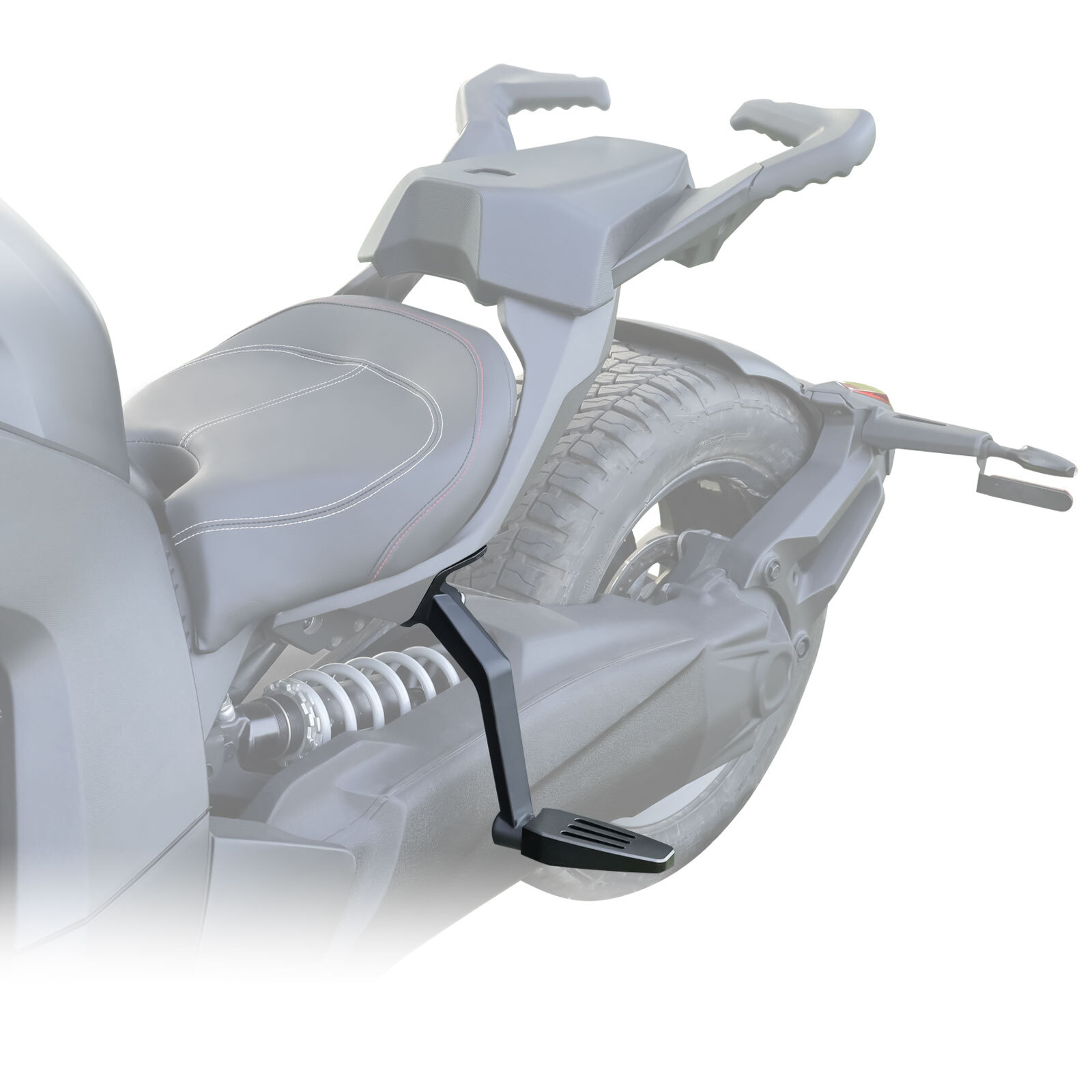 Rear Passenger Seat Foot Pegs Footboard Kit For Can Am Ryker 600 900 2019-2024