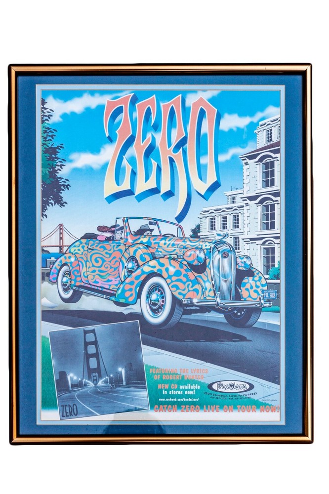 ZERO Band Framed Poster For 1997 Album Zero 