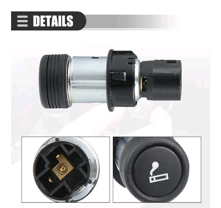 Motoforti Car Cigarette Lighter Assembly, Cigarette Lighter Socket, for Ford...