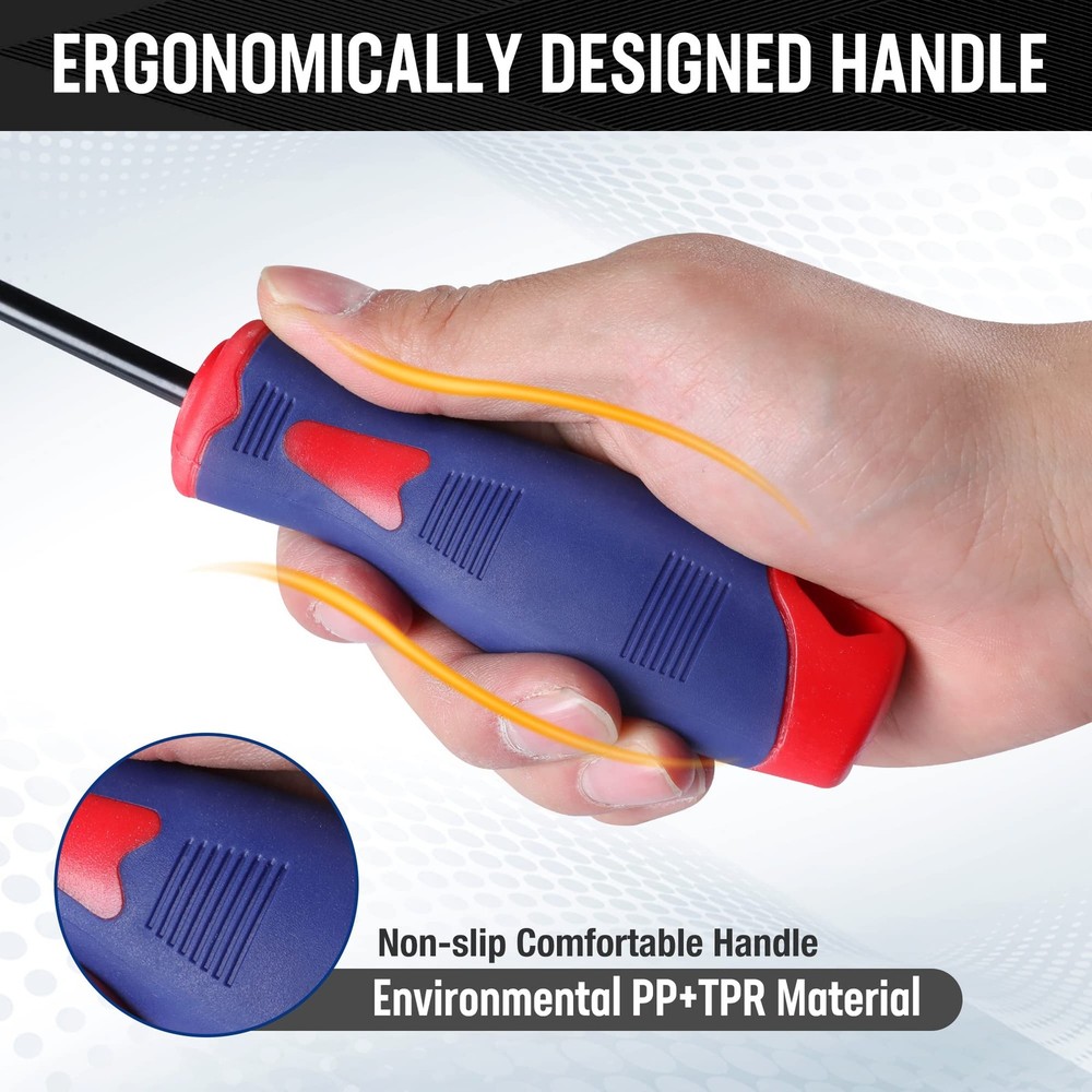 WORKPRO 9Pcs Precision Pick & Hook Set with Scraper, Small, Multicolor