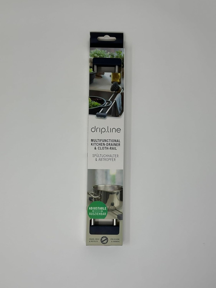 Drip.Line Pure Anthracite - Versatile and Adjustable Kitchen Rack Drip Tray for