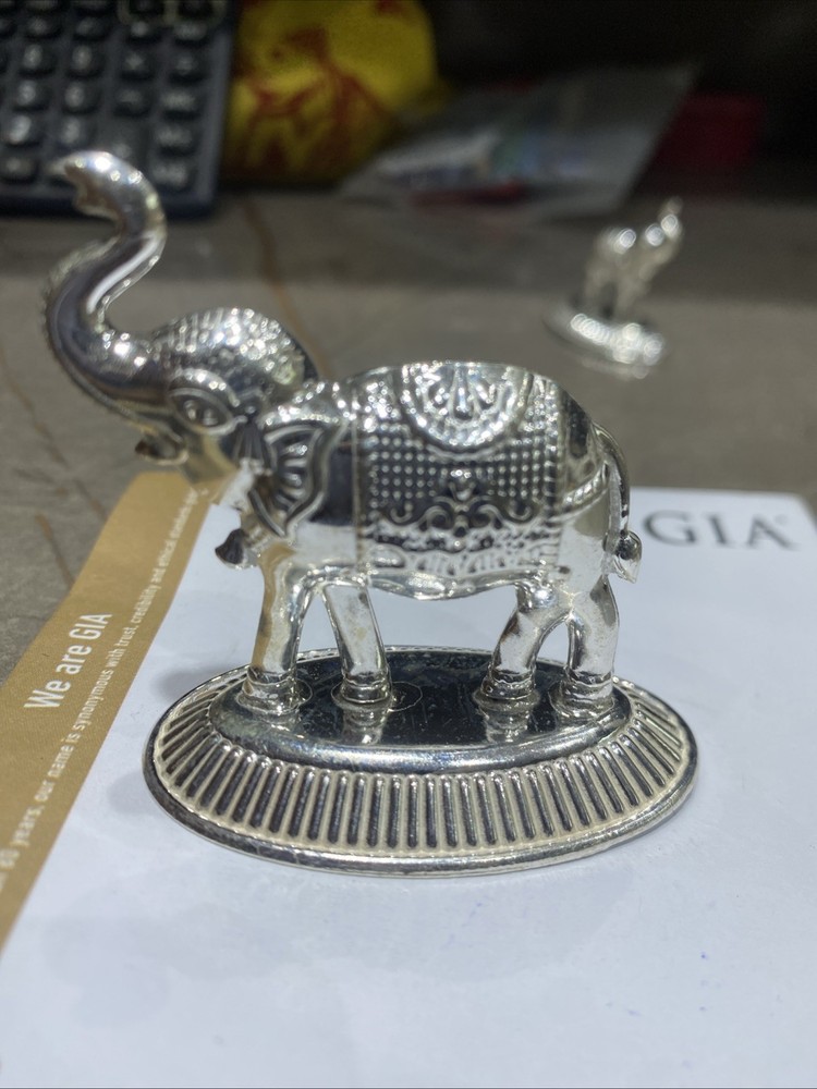 75% Purity Solid Silver Elephant 21 Gram