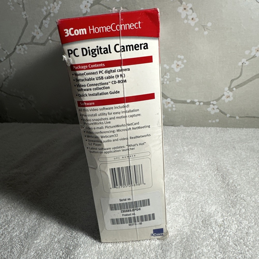 3COM HomeConnect Webcam PC Digital Camera Model 3718 NIB SEALED
