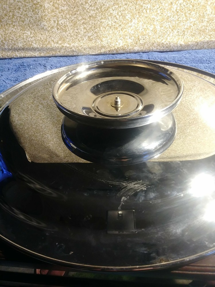 Kromex Pastry /cake/ Party Tray/ Rotating