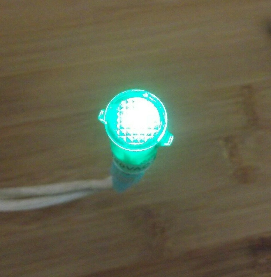 BBT 120 volt Green LED Snap-In Pilot Light