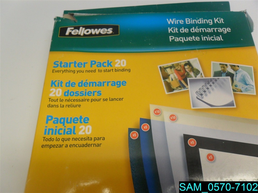 FELLOWES Comb Binding Kit Starter Pack 20. NIB. CRC 5290201