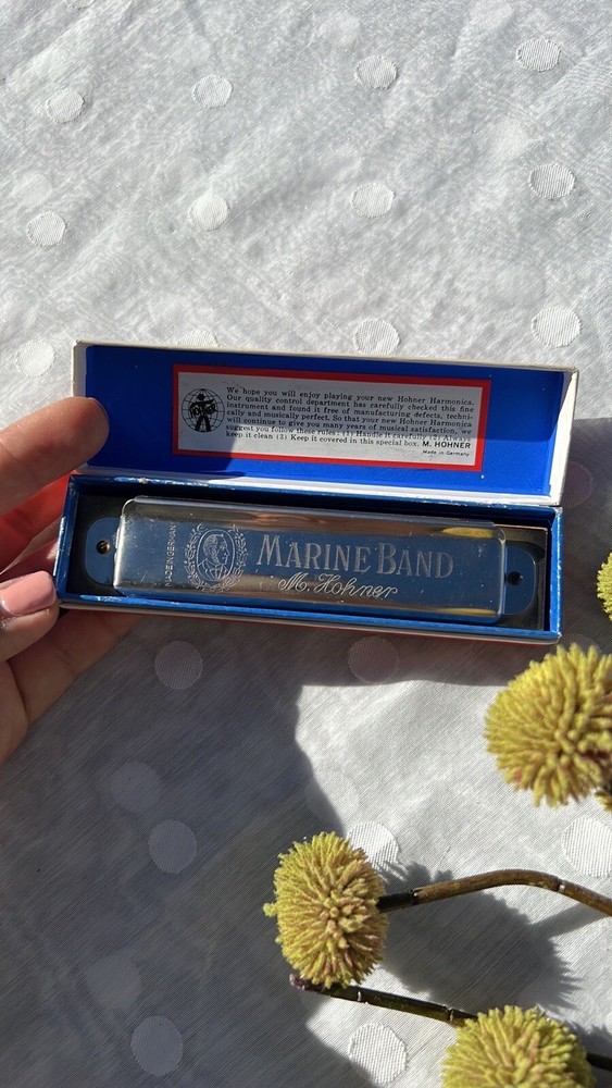 VINTAGE MOHNER HARMONICA IN BOX.