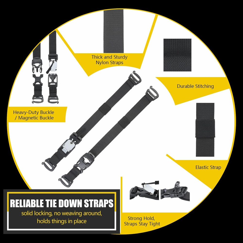 Tactical Molle System Backpack Straps - Adjustable 20.8" Pack Attachment Strap A