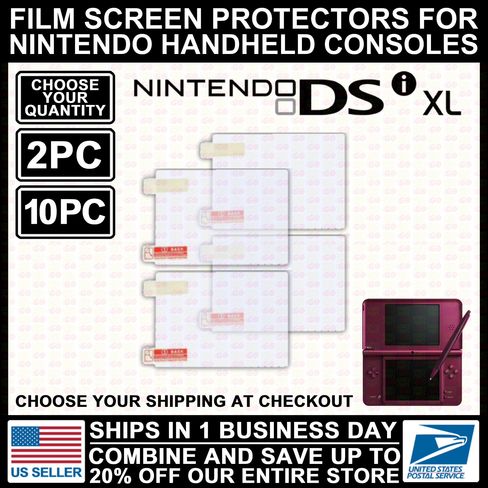 Film Plastic Screen Protector For Nintendo DSi XL/LL NDSi XL Model Console