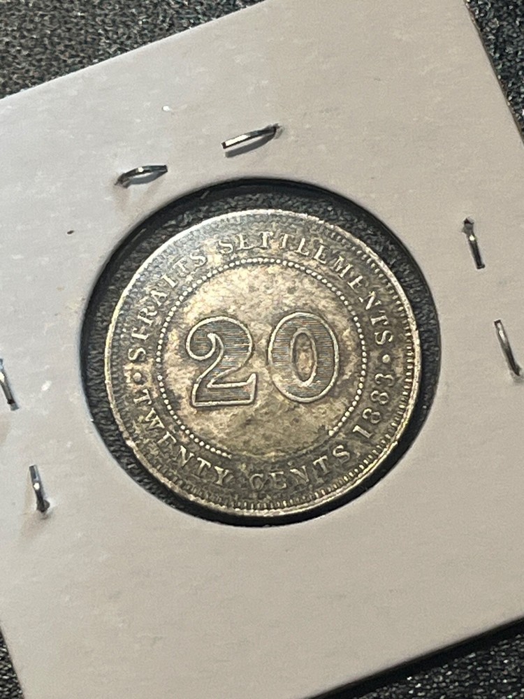 1883 strait settlements 20 cents