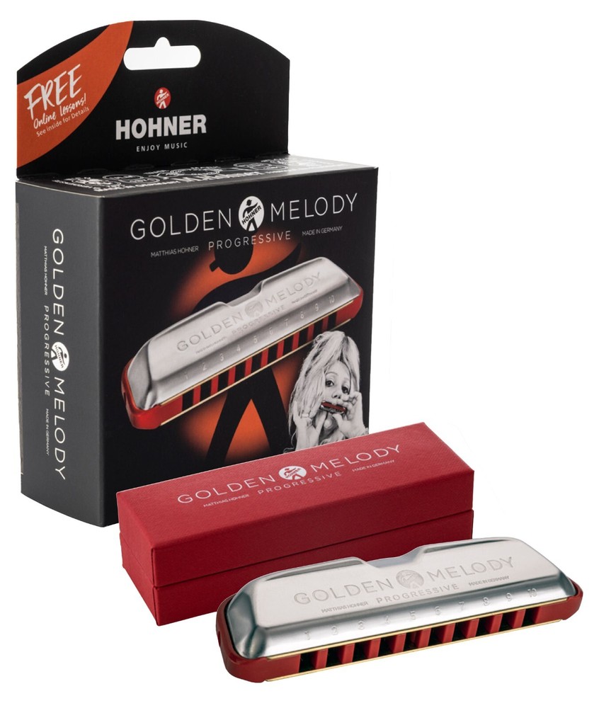 Hohner Golden Melody Harmonica New Progressive Version
