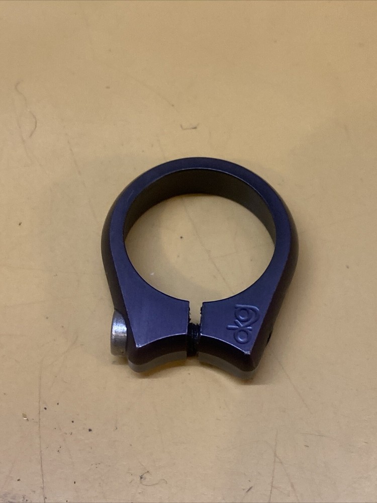 Black DKG Anodized Bolt-on Seatpost Clamp 35mm