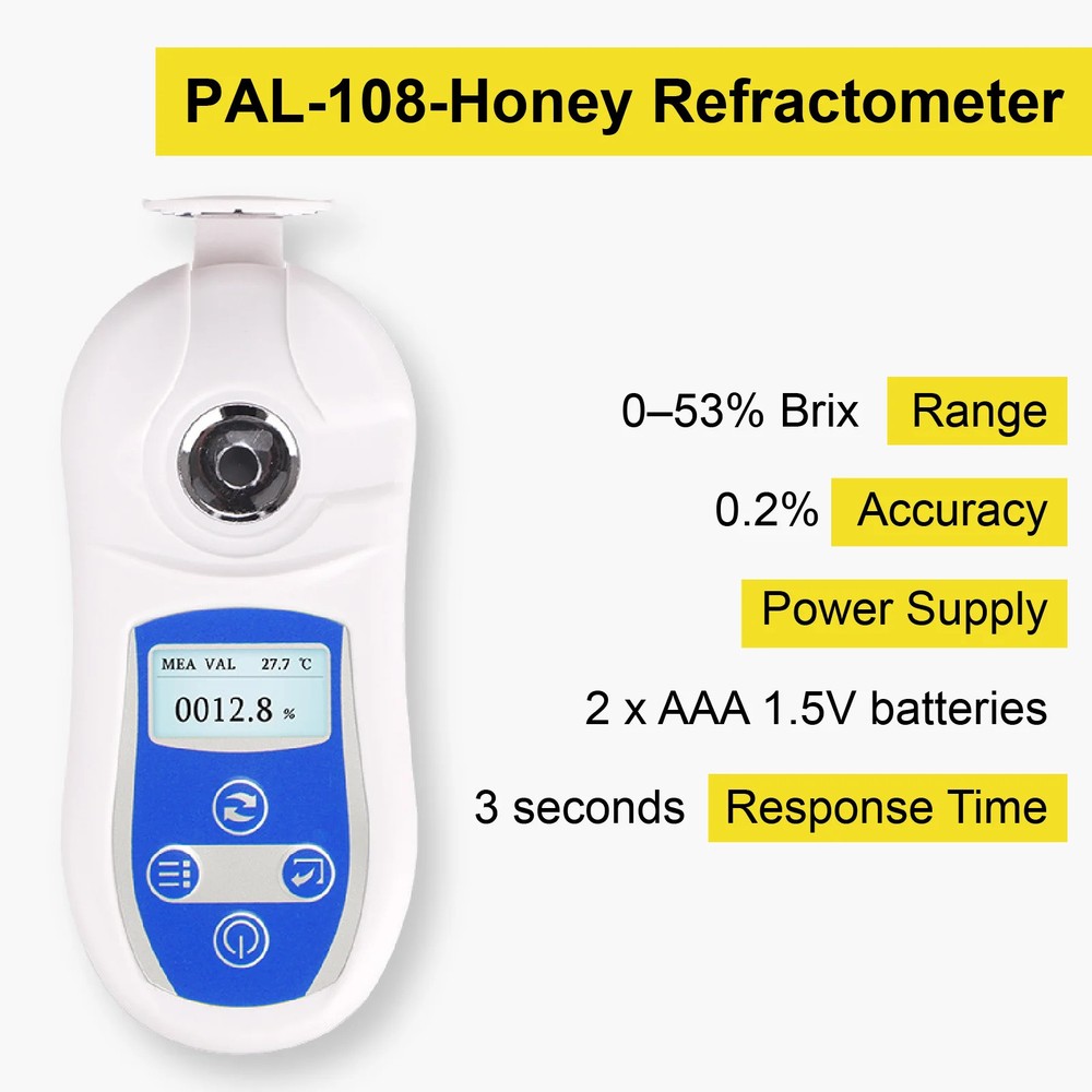 Digital Refractometer PAL-103 Handheld Brix Meter Sugar Tester Fruit Contents