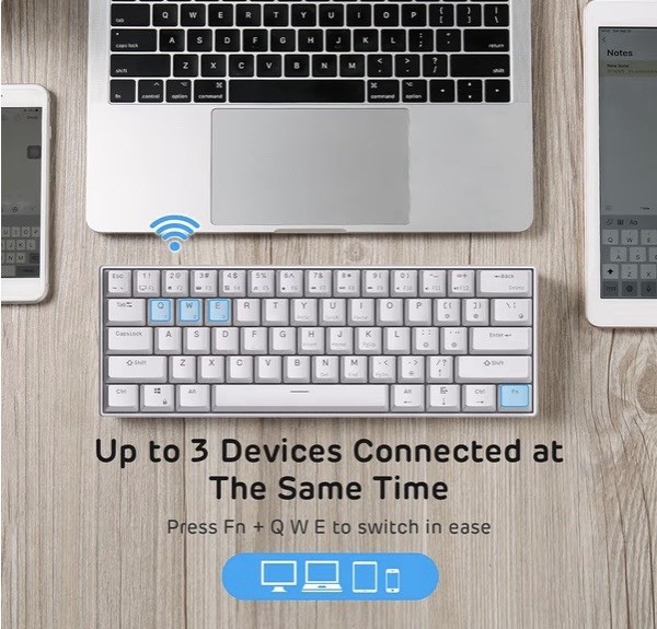 Keyboard Backlit Hot-Swappable Programmable Wireless/Wired