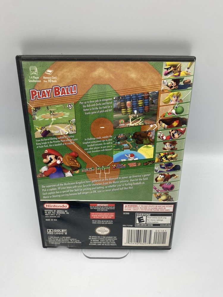 Mario Superstar Baseball Nintendo GameCube Case Only No Game