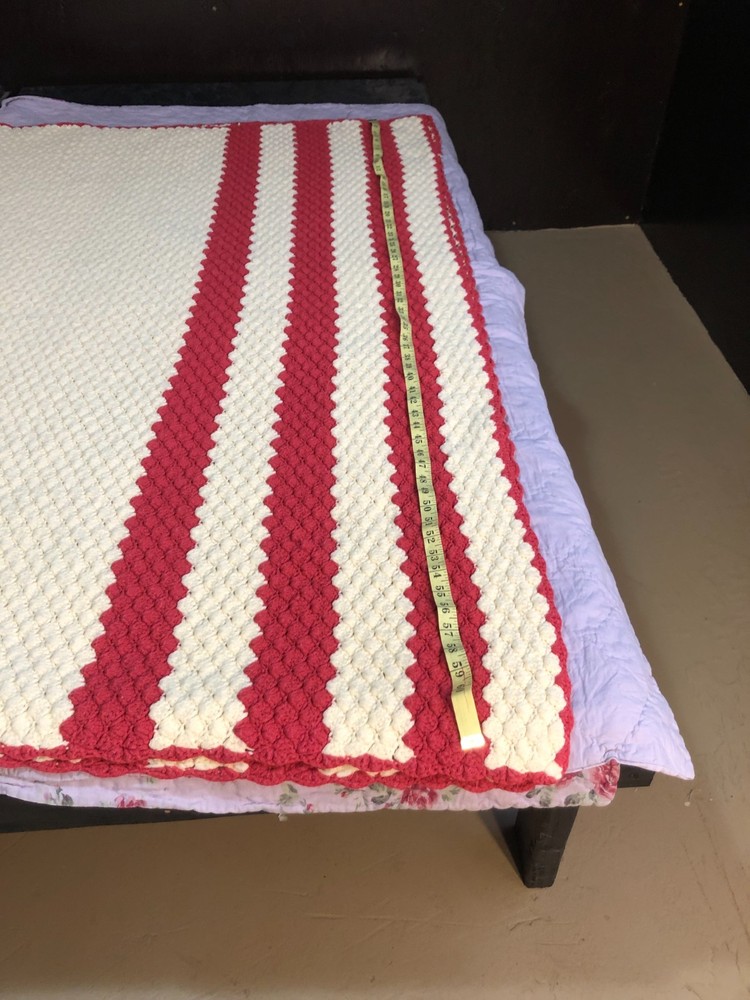 Handmade Crochet Afghan, 79x57