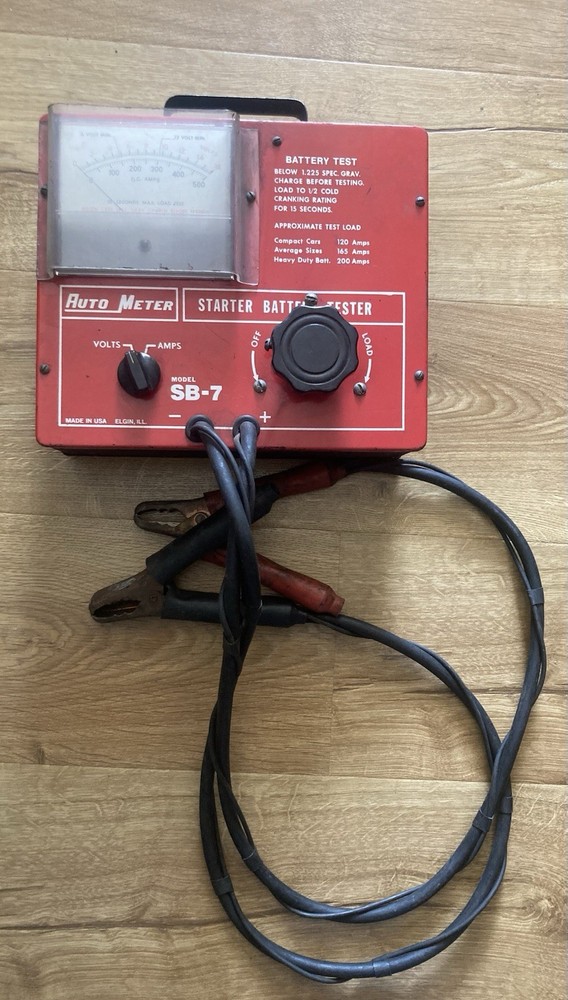 Vintage Variable Load Battery Electrical System Tester Auto meter Autometer SB-7