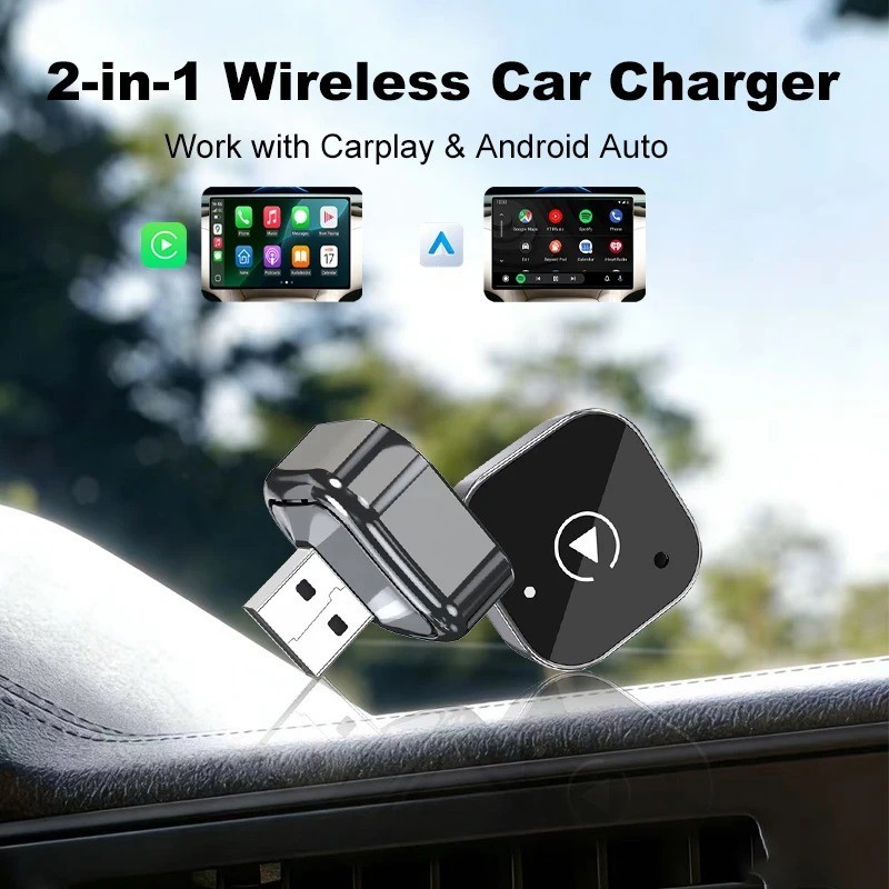 2025 USB Wireless CarPlay Adapter For iPhone Apple Wireless Dongle Plug ＆ Play