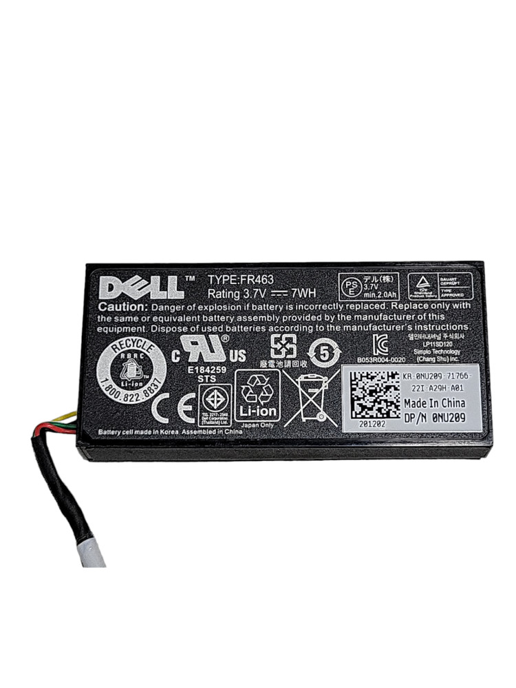 Dell T954J PERC 6/i Integrated RAID Controller Card w/ Cables & Battery