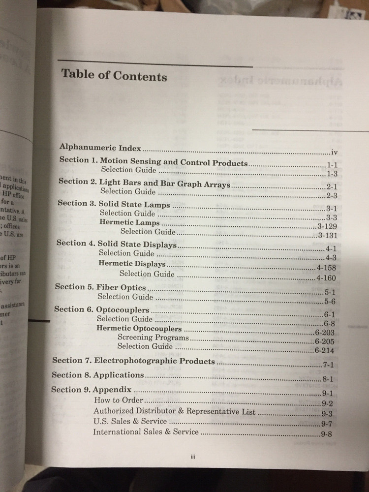 Data Book = Hewlett Packard OptoElectronics Designers Semiconductor 1991/1992 =