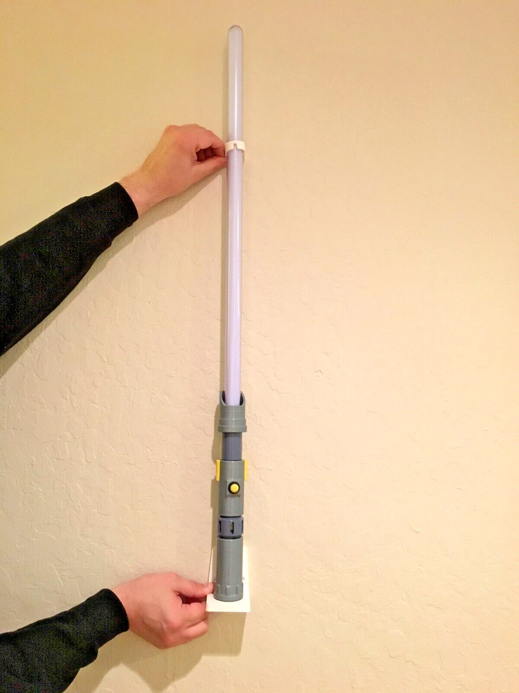 Lightsaber Clean Vertical Holder Wall Mount Display