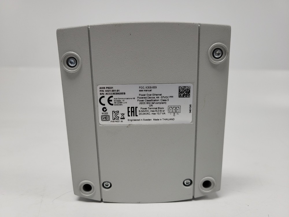 AXIS P8221 Network I/O Audio Module, PoE for Security Camera System