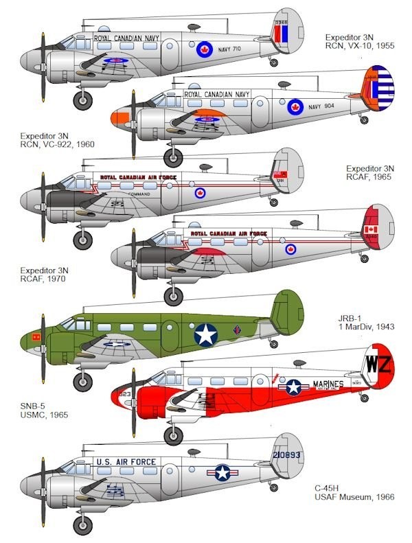 Belcher Bits BD29 - Beech C-45 Expeditor, 1/48 scale decal