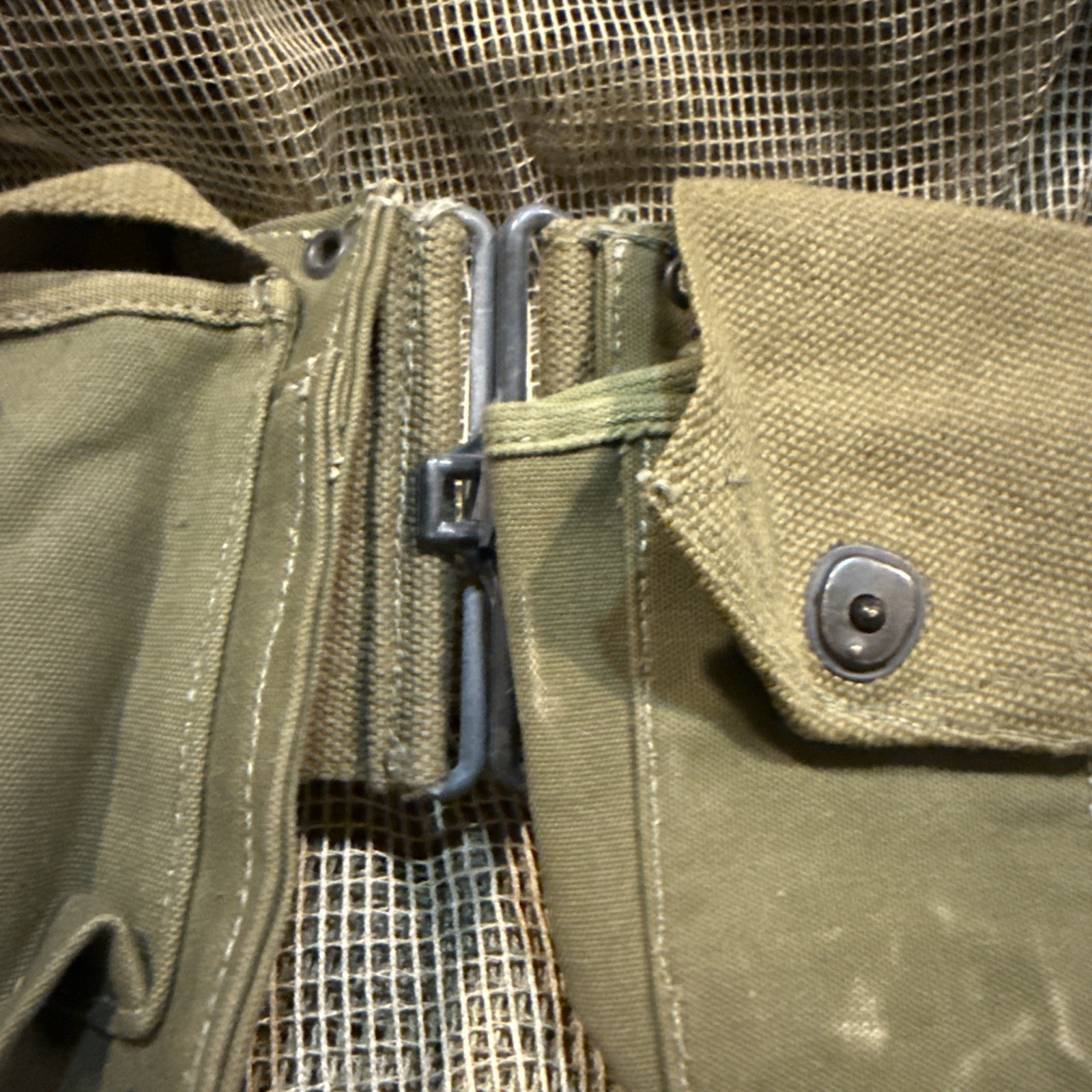 Vintage WWII OD green M-1937 BAR belt !!!